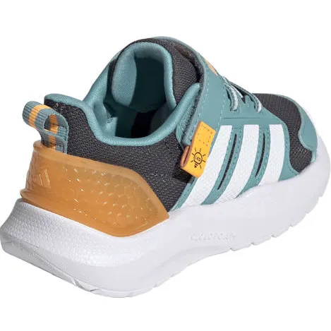 Adidas Lightorama sneakers turquoise wit oranje, foto 3