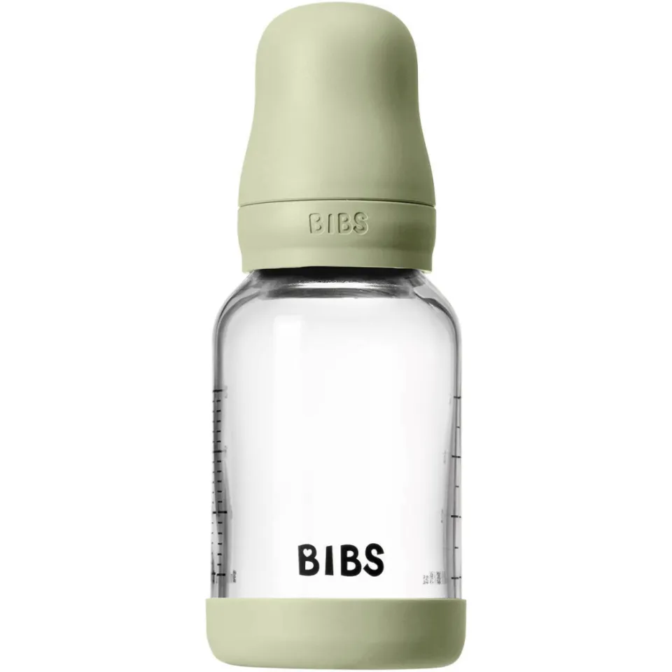 Bibs glazen babyfles 120 ml sage, foto 2