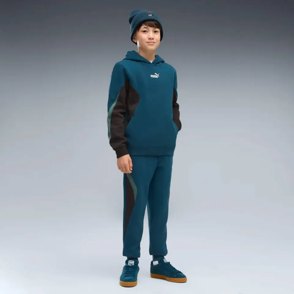 Puma Essential Block sweater - petrol Petrol/zwart