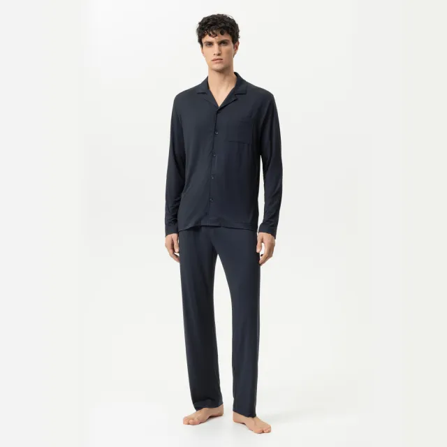 Mey Iconic Nightshift pyjama marine blauw