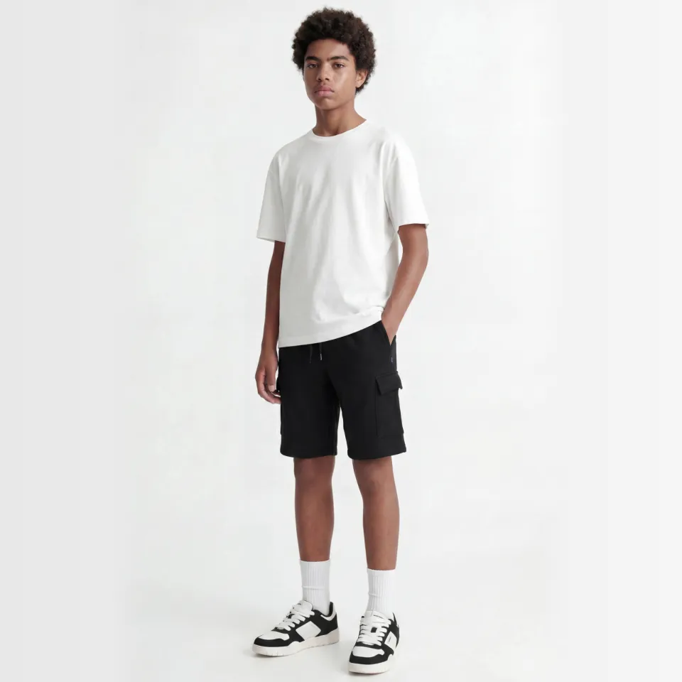 Jack & Jones Junior cargoshort JPSTBRADLEY zwart Black