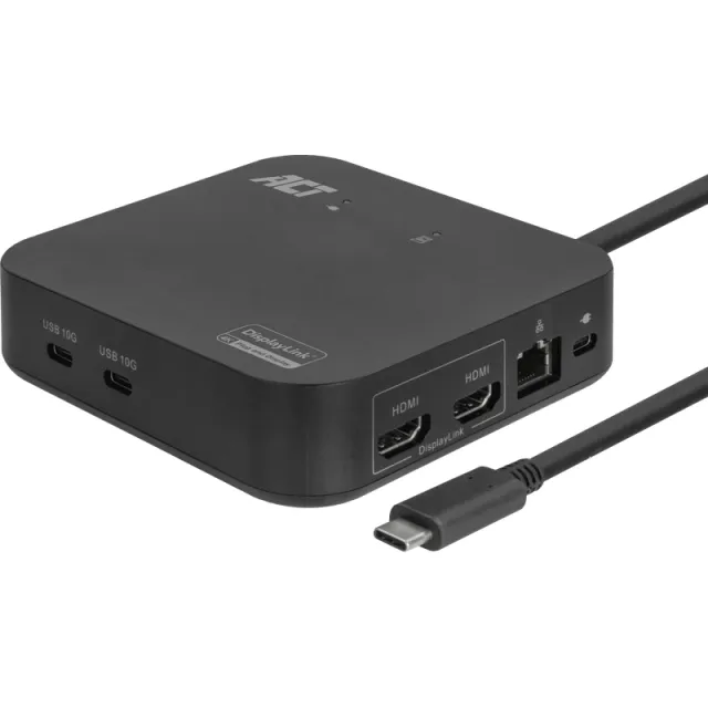 Act Usb C Dual 4K Monitor DisplayLink Docking Station
