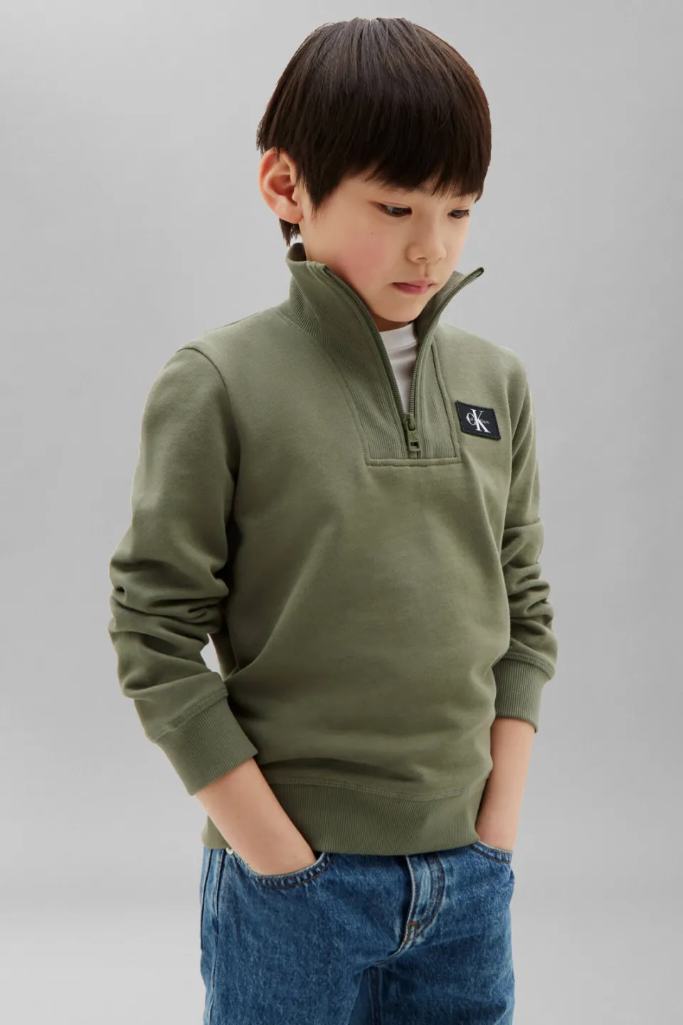 Calvin Klein sweater - olijfgroen, foto 4