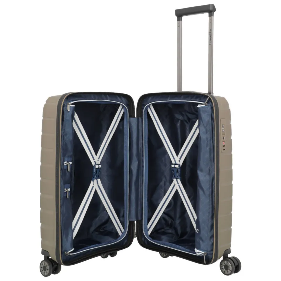 Travelite Air Base handbagage koffer slim 55 cm champagne, foto 5