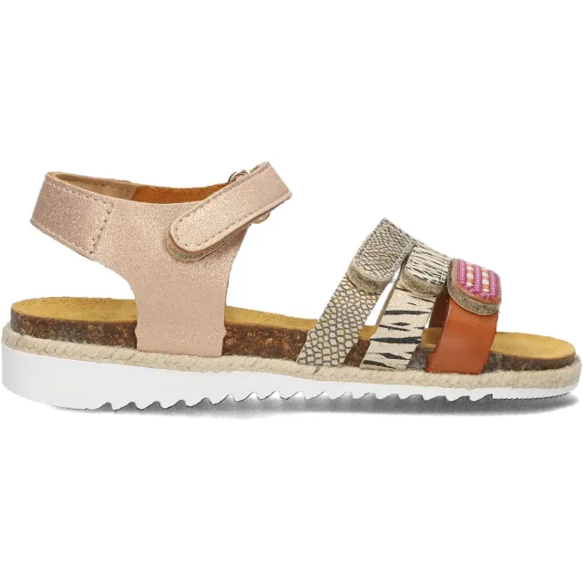 Develab sandalen meerkleurig Oudroze
