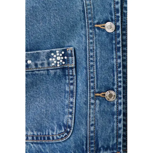 Mango spijkerjas mediumblauw blauw, foto 5