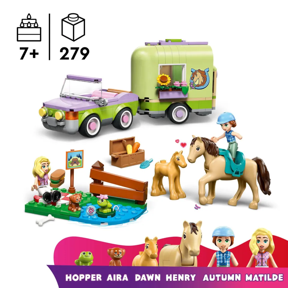 Lego Friends Trailer met Paard en Veulen Speelgoed voor Kinderen 42695, foto 5