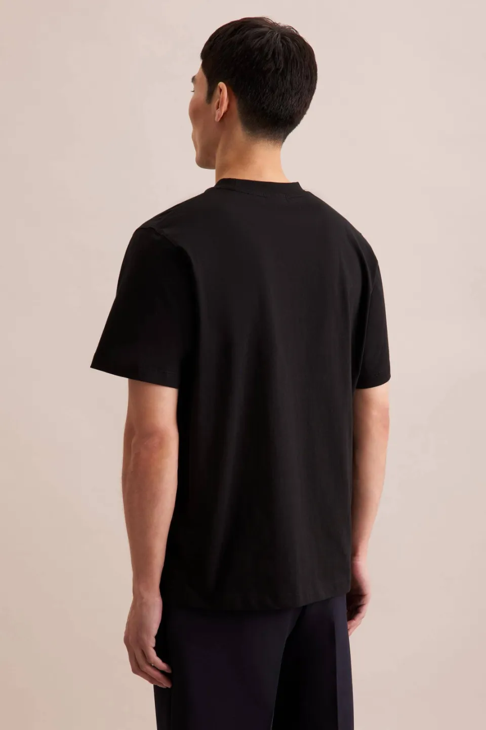 Seidensticker regular fit T-shirt zwart, foto 3