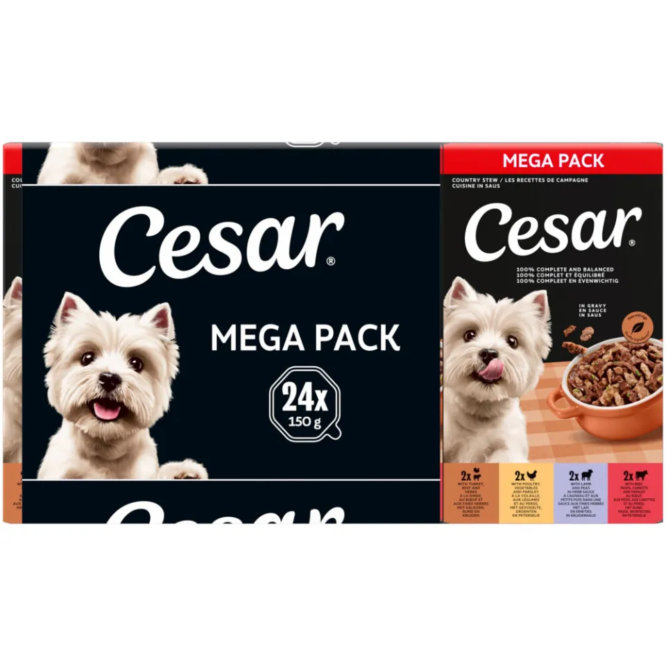 Cesar Classic Country Stew hondennatvoer in saus, foto 2