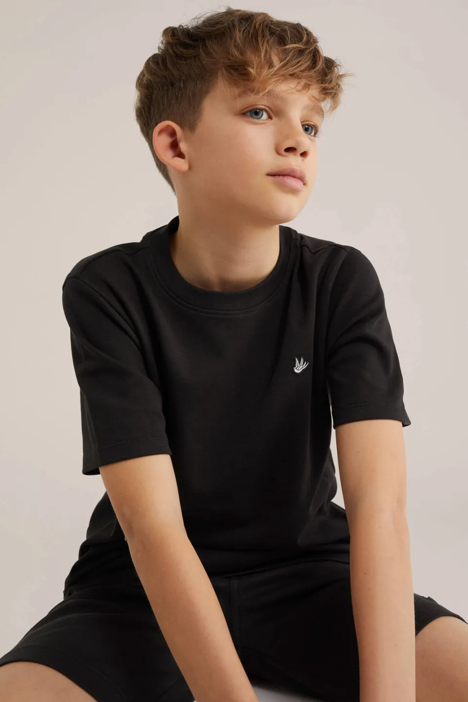 WE Fashion T-shirt zwart Black Uni