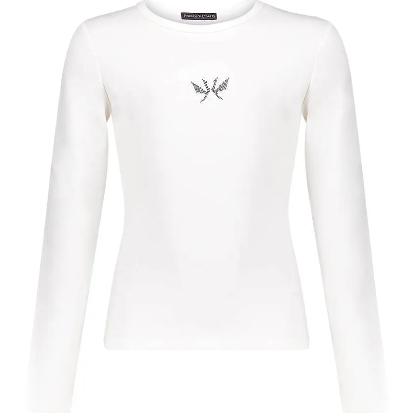 Frankie&Liberty aansluitende longsleeve crème, foto 2