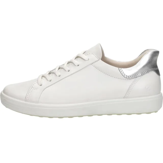 Ecco Soft 7 Easy Slip Lace lage sneaker wit, foto 2