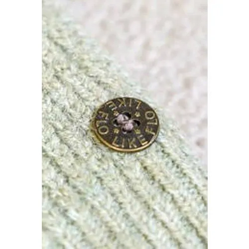 Like Flo Young trui groen grof gebreid Meisjes Polyester Col Effen, foto 2