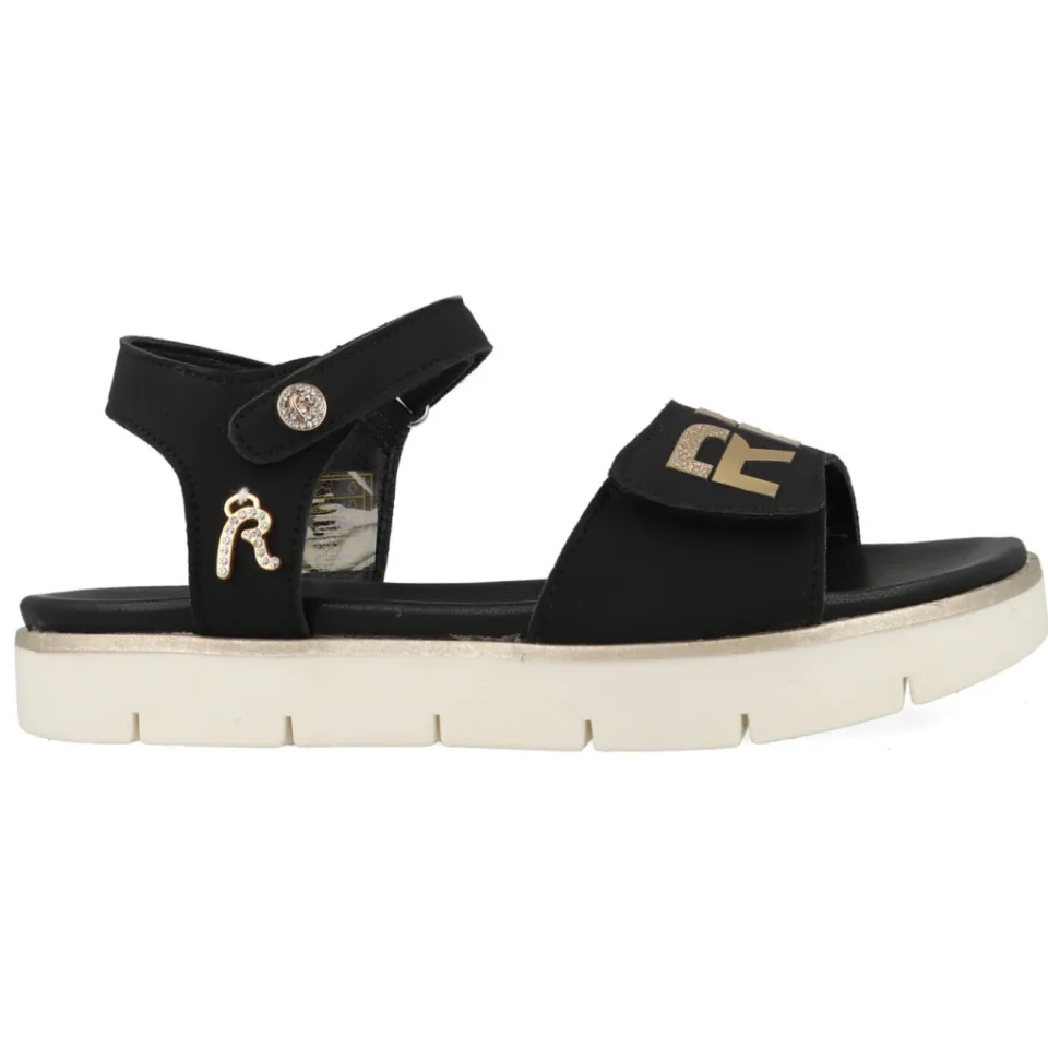 Replay Sandal 6 platte sandalen zwart