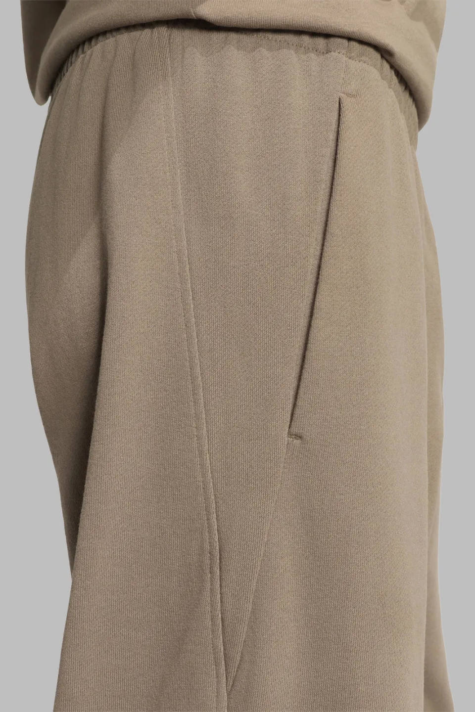 Adidas Kit Small Logo Wide joggingbroek beige, foto 7