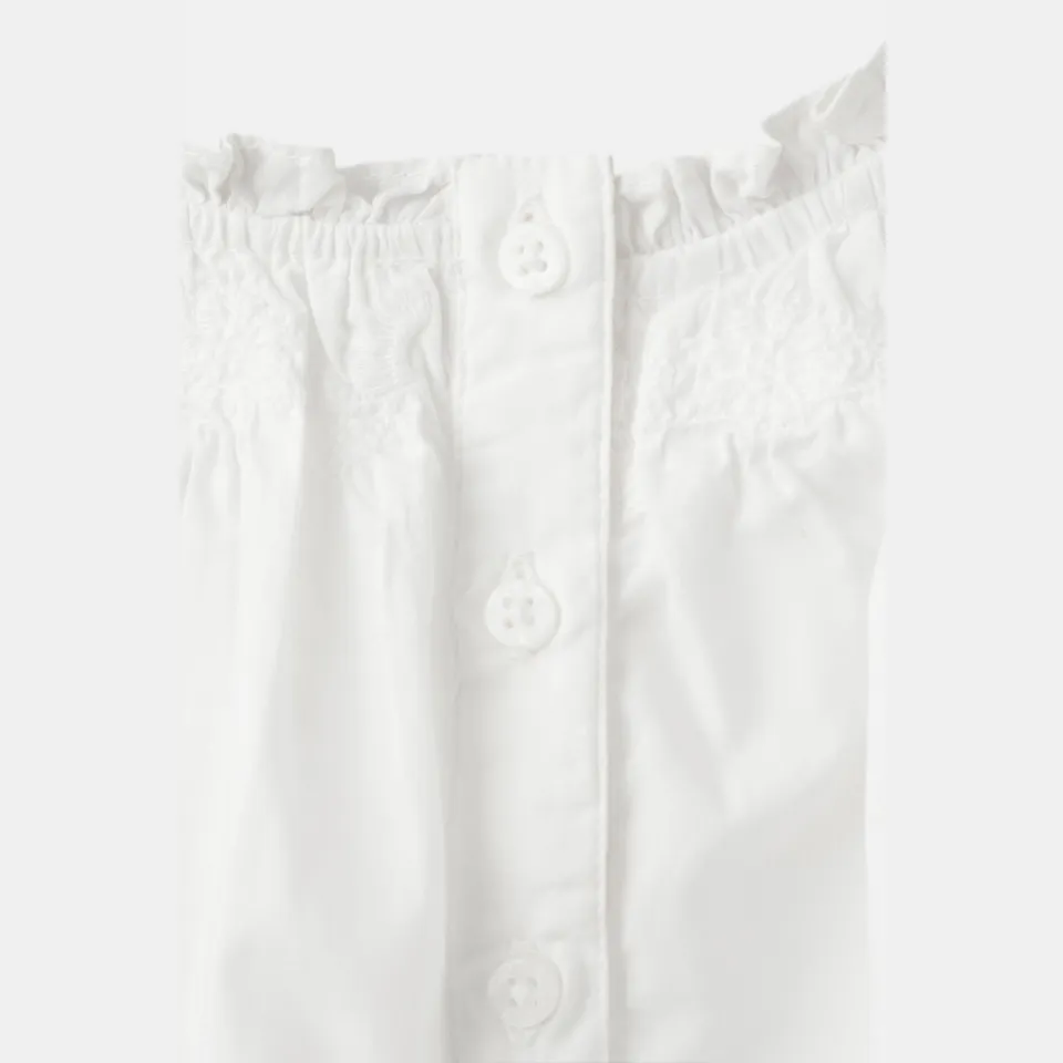 Mango Kids blousetop met borduursels wit, foto 5