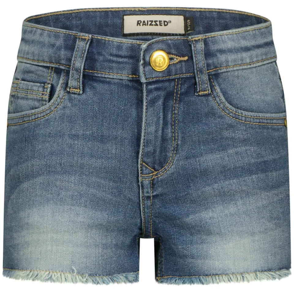 Raizzed regular waist jeansshort mid blue, foto 2