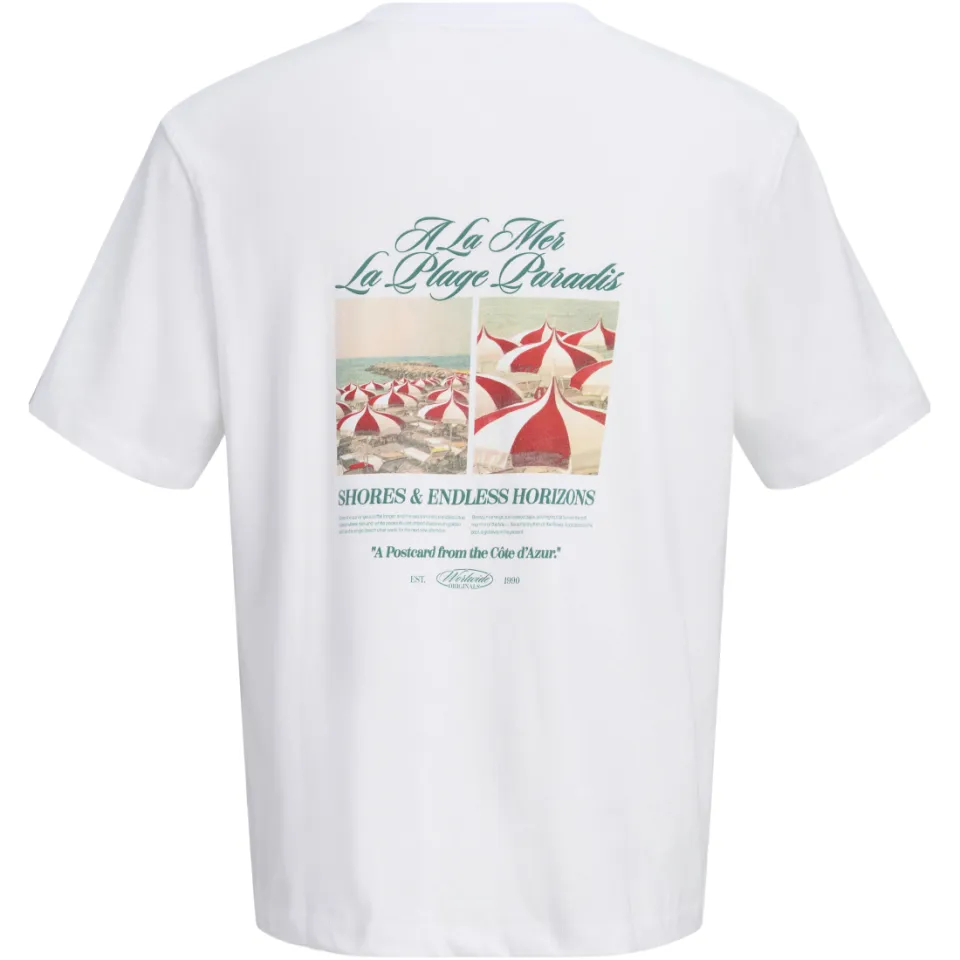 Jack & Jones junior T-shirt met backprint wit, foto 4