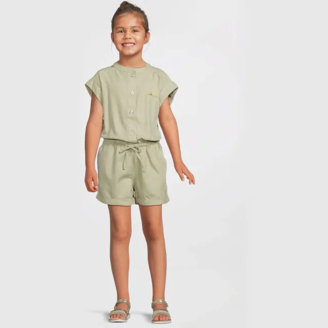 Me & My Monkey twill jumpsuit lichtkhaki
