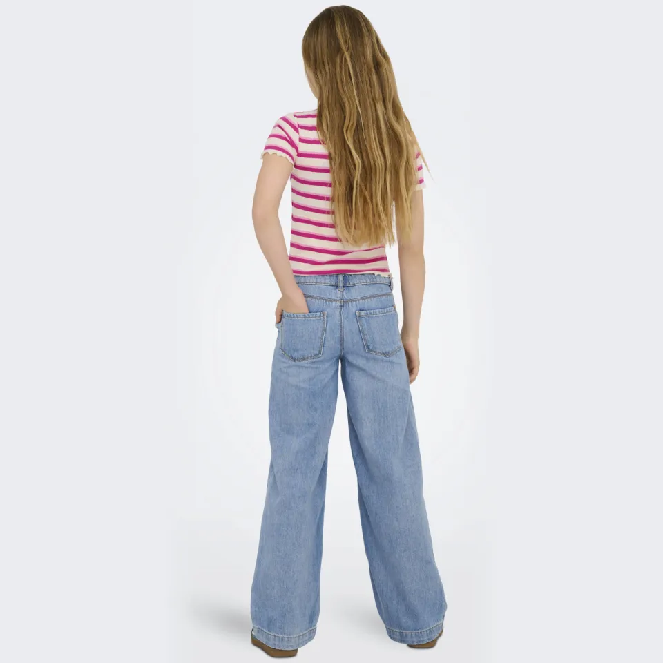 KIDS ONLY GIRL wide leg jeans KOGCOMET light blue denim, foto 3