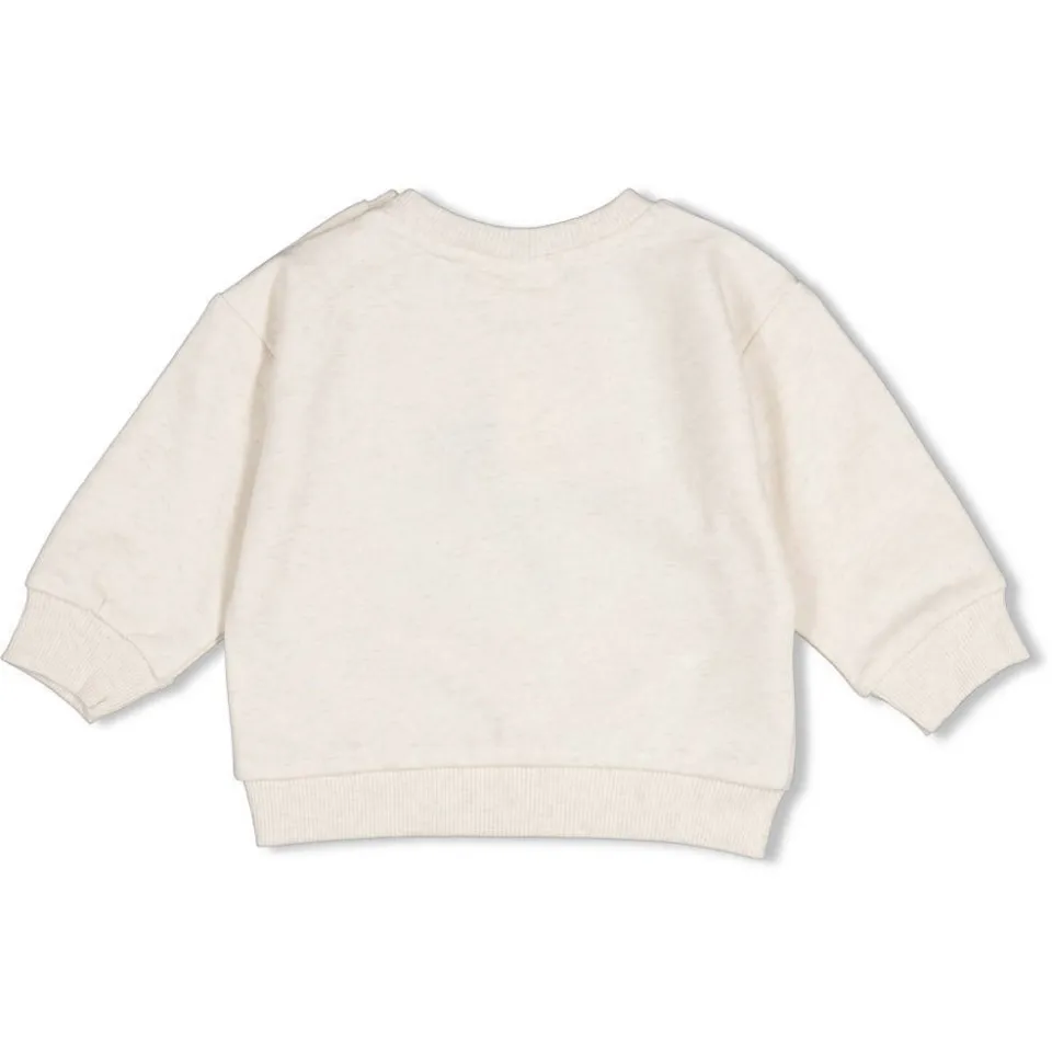 Feetje sweater Pasta Party ecru/antraciet/camel, foto 2
