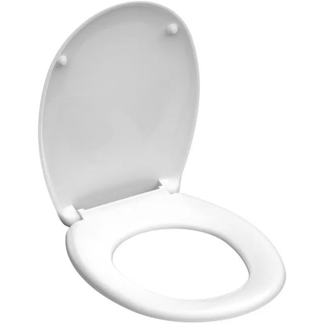 Schutte toiletzitting wit duroplast RVS scharnieren Wit gelakt