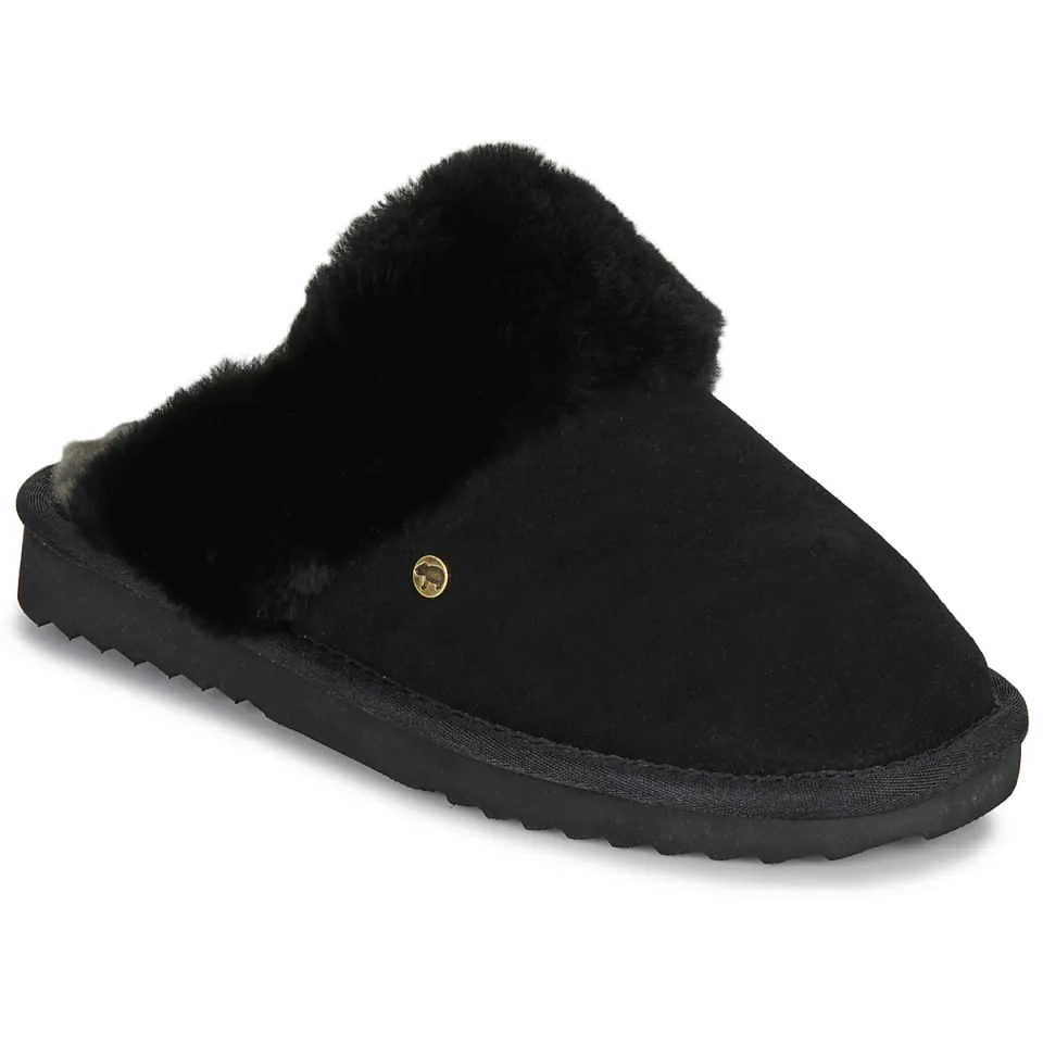 Warmbat Flurry pantoffel zwart