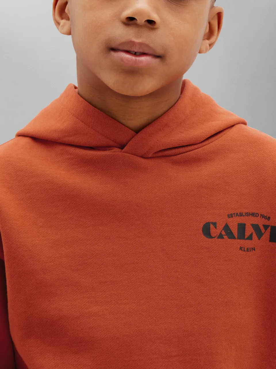 Calvin Klein hoodie met print - oranje, foto 5