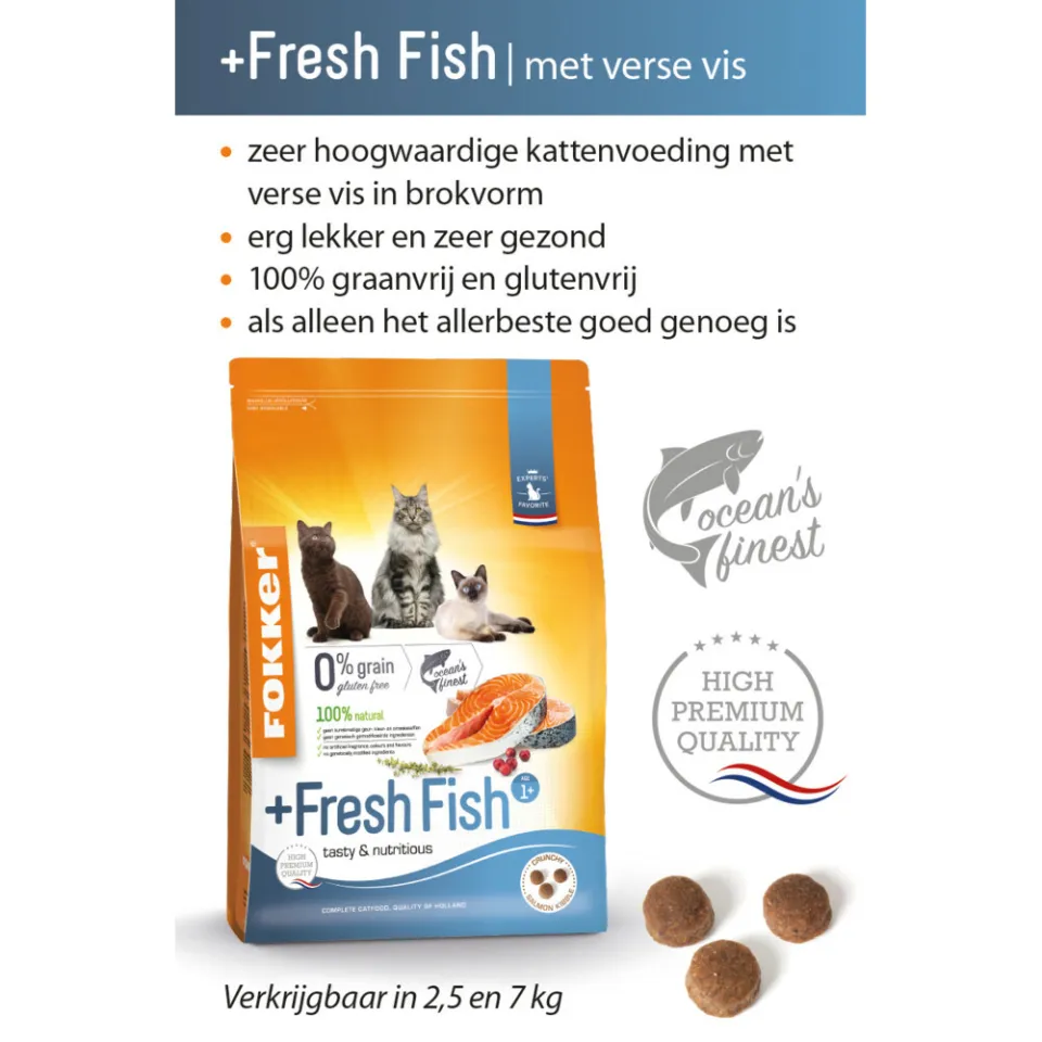 Fokker +Fresh Fish kattenvoer zalm, foto 2