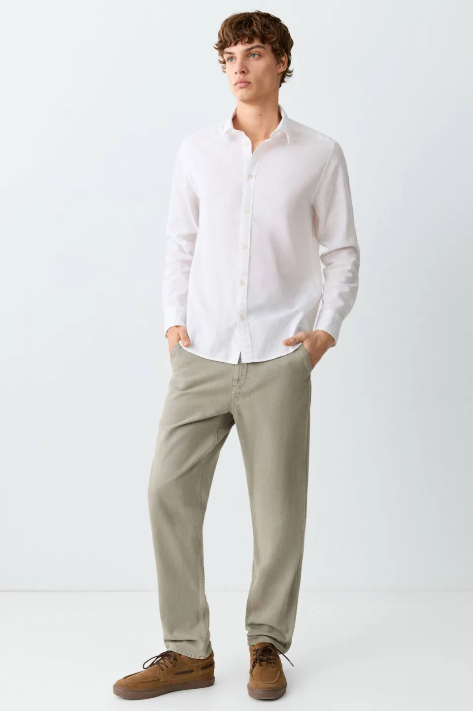 Mango TEEN regular fit jeans - kaki, foto 5