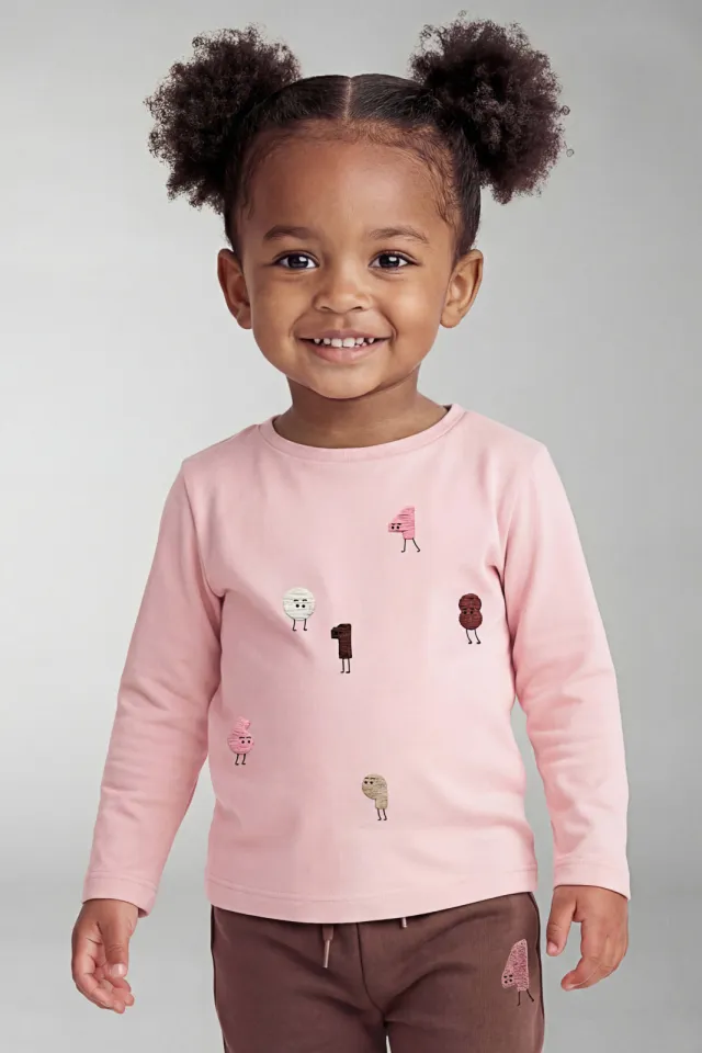 NAME IT longsleeve met print lichtroze, foto 4