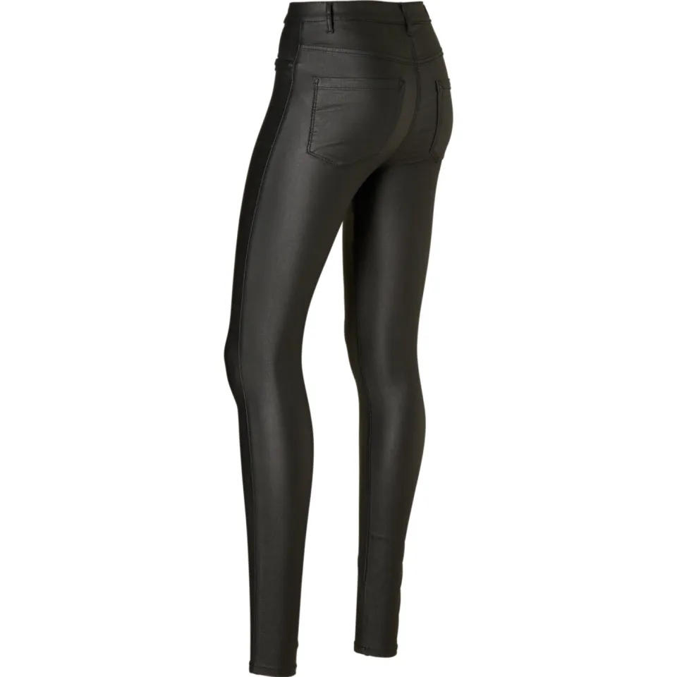 Only coated high waist skinny broek ONLROYAL zwart, foto 3