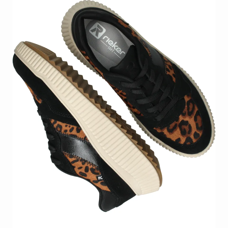 Rieker lage sneakers zwart, foto 5
