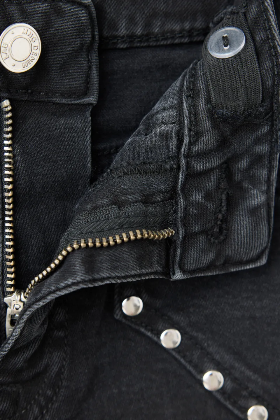 Mango Kids flared jeans met studs - zwart, foto 3