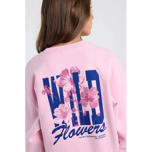 America Today sweater met backprint - roze, foto 6