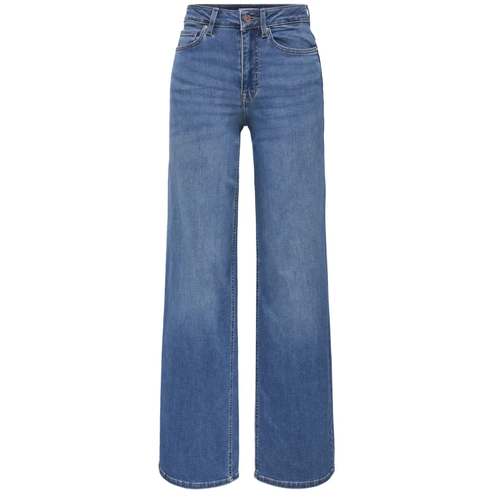Only ONLMADISON high waist wide leg jeans blauw, foto 3