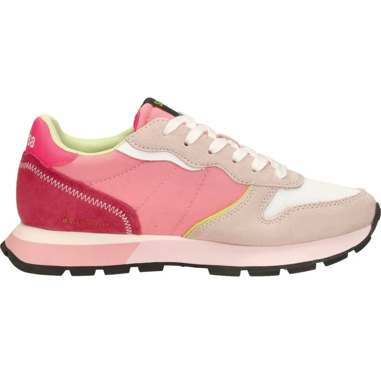 Sun68 Ally Color Explosion lage sneakers roze