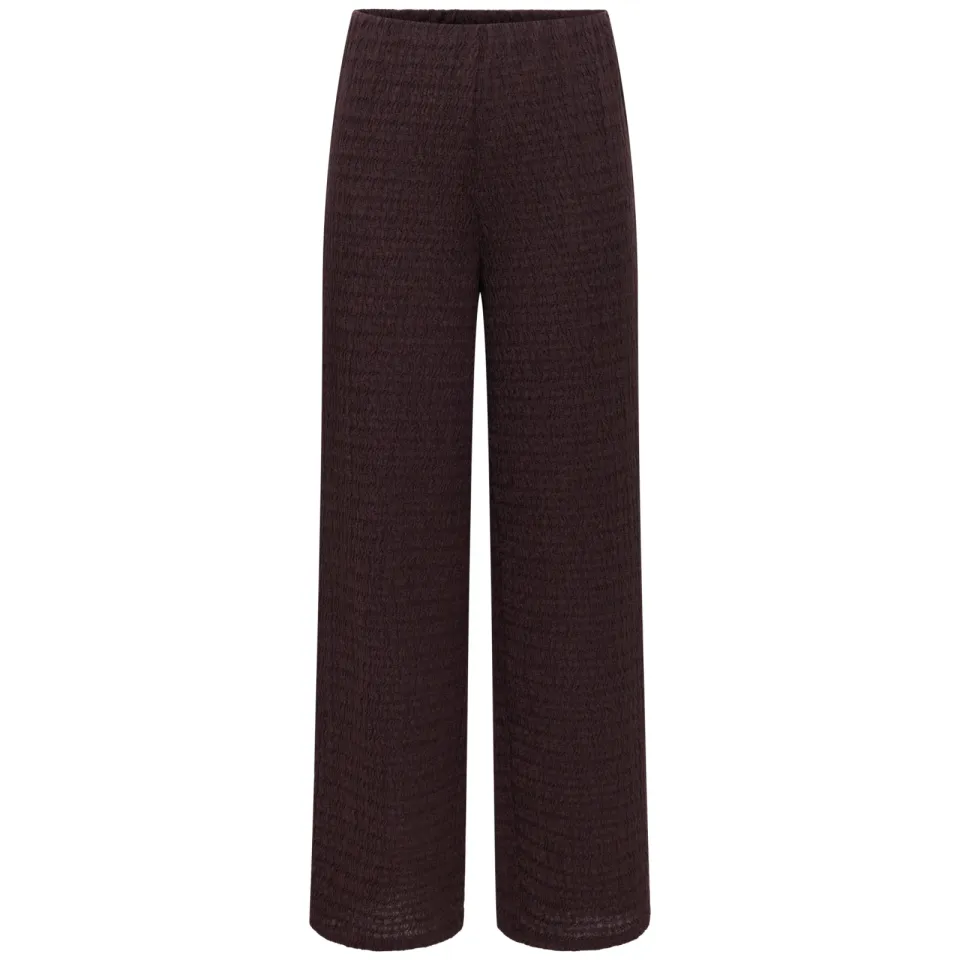 Only high waist casual broek bruin, foto 2