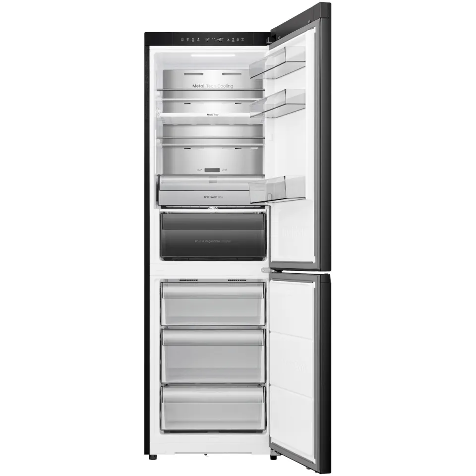 Hisense RB3K330SAFC Koel-vriescombinatie Zwart, foto 2