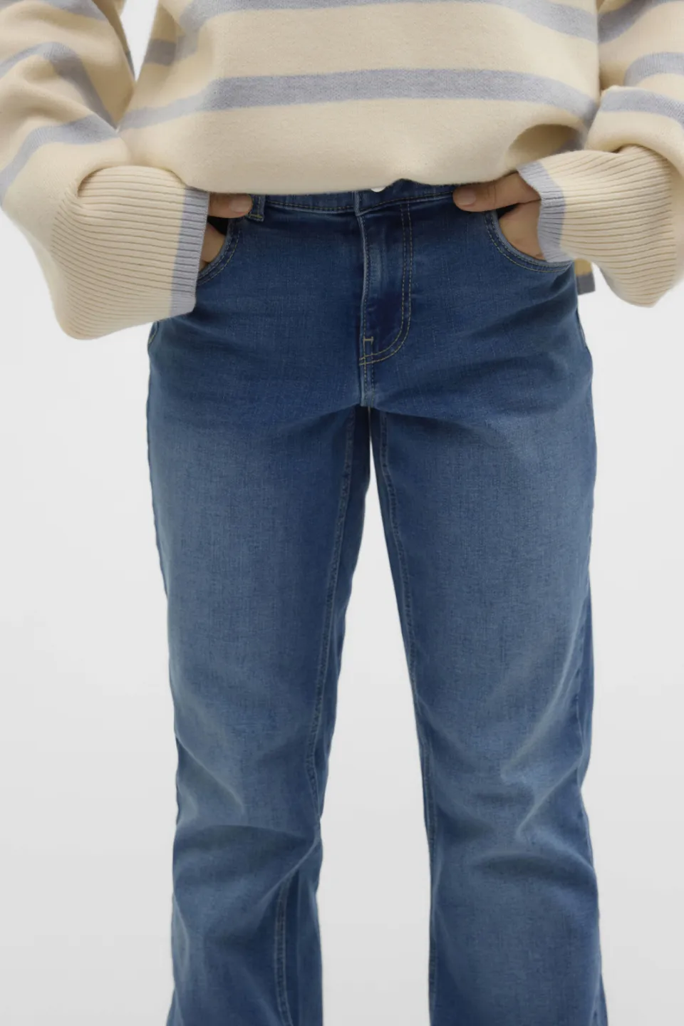 Vero Moda GIRL flared jeans VMRIVER medium blue denim, foto 5
