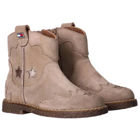 Tommy Hilfiger leren laarzen met hak - taupe, foto 3