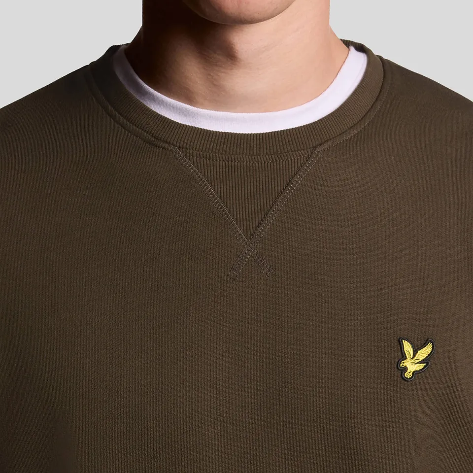 Lyle & Scott regular fit trui - olijfgroen, foto 4