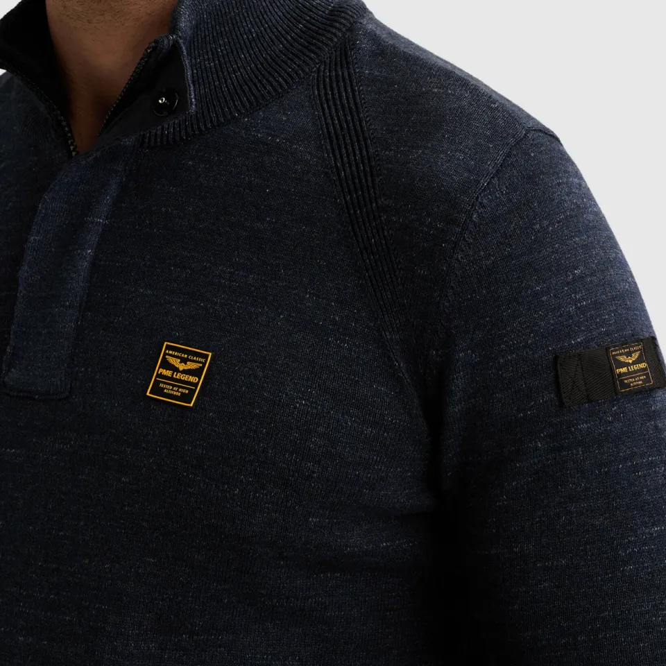 PME Legend katoenen regular fit gemêleerde trui - salute, foto 8