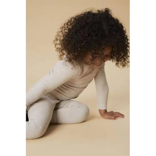 Lil' Atelier Mini slim fit legging zand/wit, foto 3
