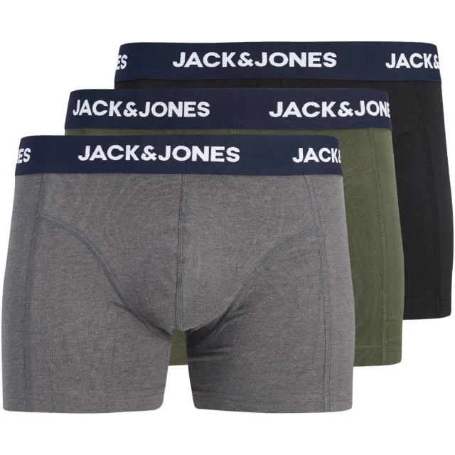 Jack & Jones Clamp Solid Trunks Boxershorts Heren (3-pack) Groen