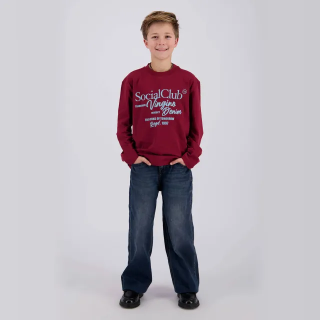 Vingino Halox longsleeve donkerrood