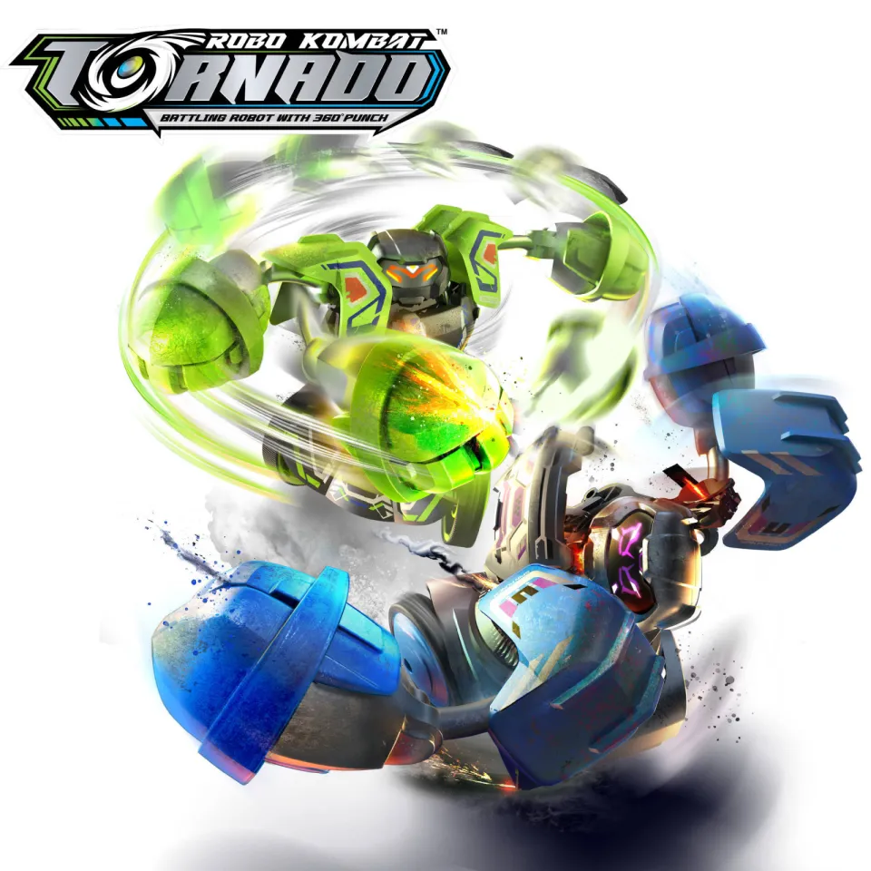 Silverlit Robo Kombat Tornado Battle Pack blauw, groen, zilver, foto 6