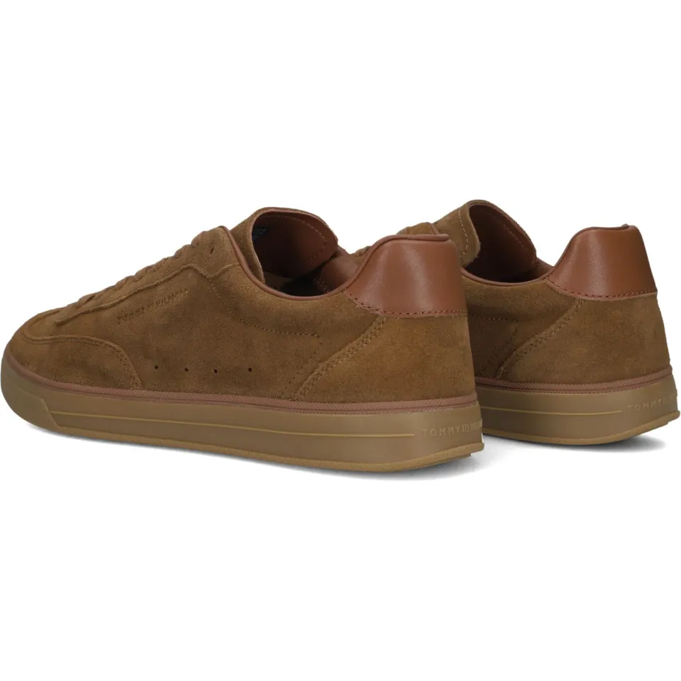 Tommy Hilfiger TH LO LUX suède sneakers bruin, foto 6