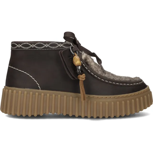 Clarks Torhill Moss suède veterboots - donkerbruin, foto 2