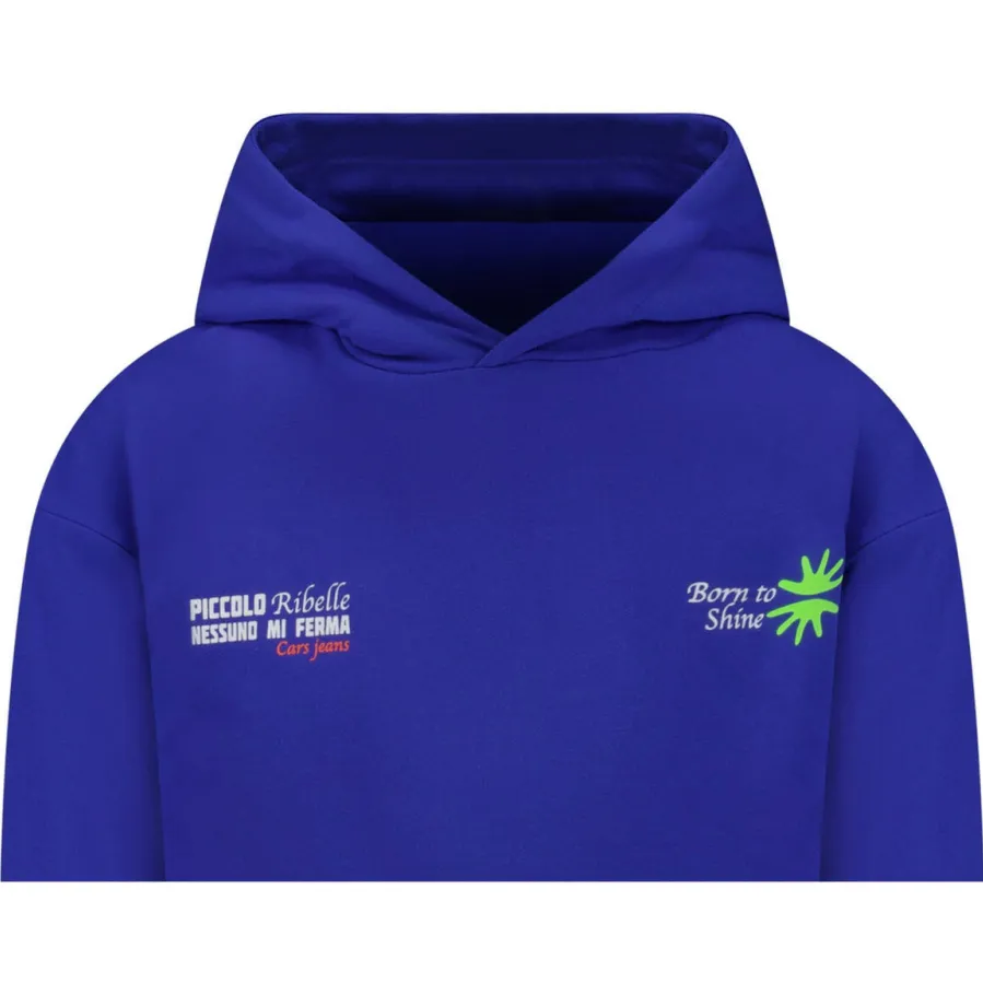 Little Cars hoodie met backprint blauw, foto 6